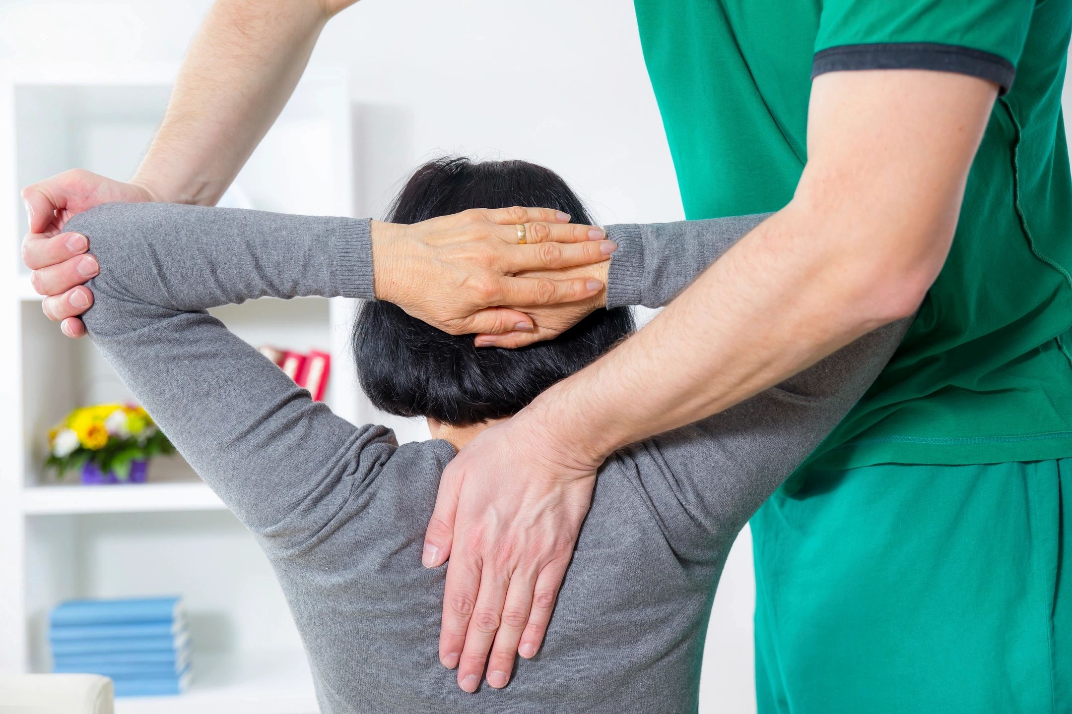 Healthcare professional communicating with patient